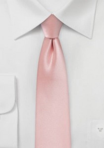 Krawatte schmal geformt in rosé