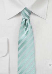 Mintgrüne Krawatte mit Streifenstruktur