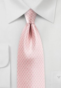 Krawatte Netz- Dekor rosé Retro