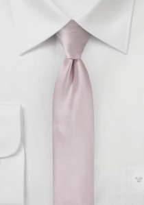 Krawatte schlank monochrom rose