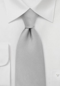 Krawatte Luxus silber griffig gerippt