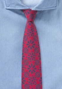 Baumwoll-Krawatte mit blumigem Pattern