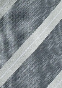 Krawatte Streifenmuster grau