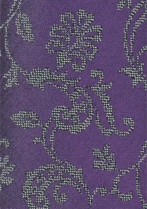 Blümchenmotiv-Krawatte violett