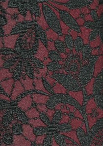Krawatte Mosaik-Design dunkelrot