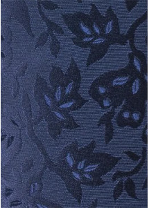 Krawatte Rankenmuster marineblau