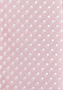 Kravatte schmal geformt  rosa getupft