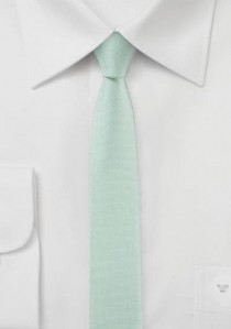 Krawatte extra schmal geformt blasstürkis
