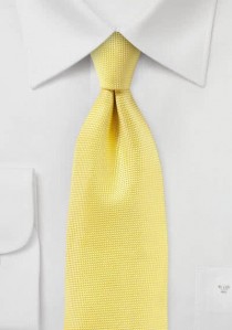 Krawatte zierlich strukturiert gelb
