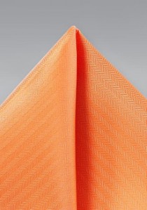 Einstecktuch Gräten-Oberfläche orange