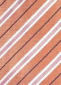 Krawatte Baumwolle Streifendessin blassorange