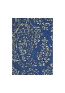 Krawatte Paisley-Motiv königsblau