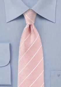 Krawatte Linien rosé
