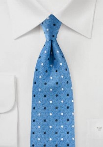 Krawatte Punkte Denim-Look magenta