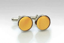 Cufflinks Stoff gelb