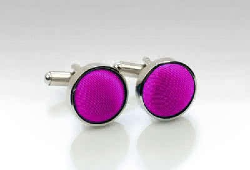 Cufflinks Stoff pinkfarben