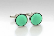 Cufflinks Stoff aqua